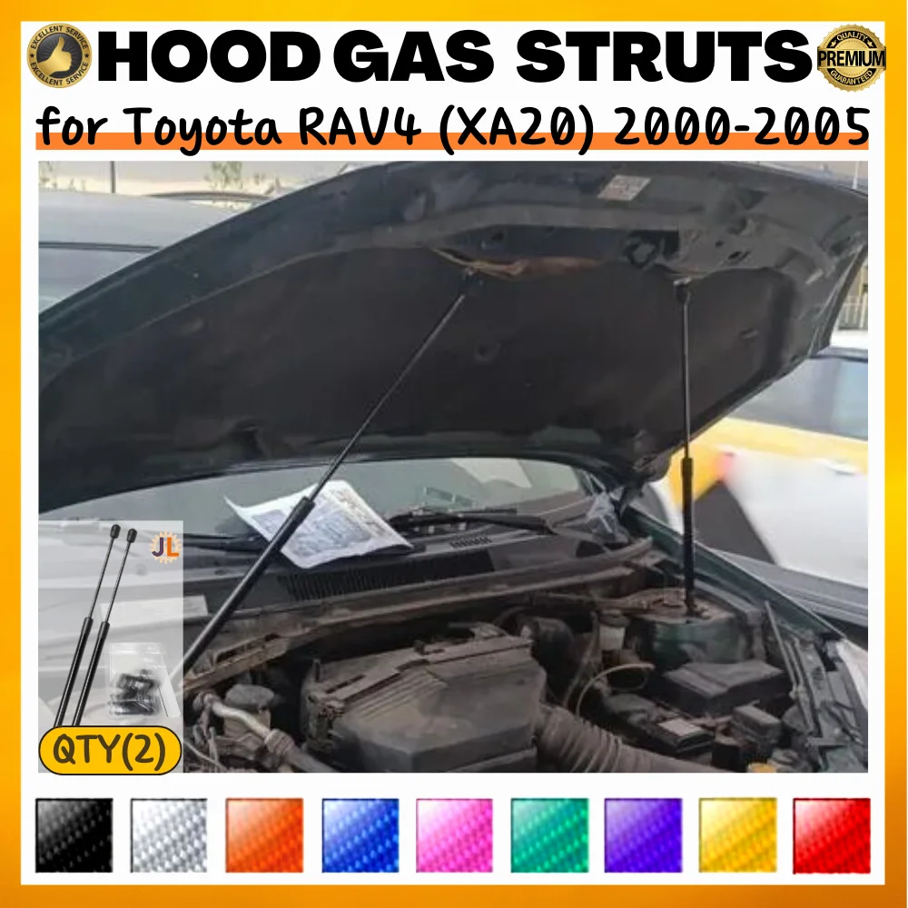 Puntales de capó Toyota RAV4 XA20 2000-2005 soporte elevación