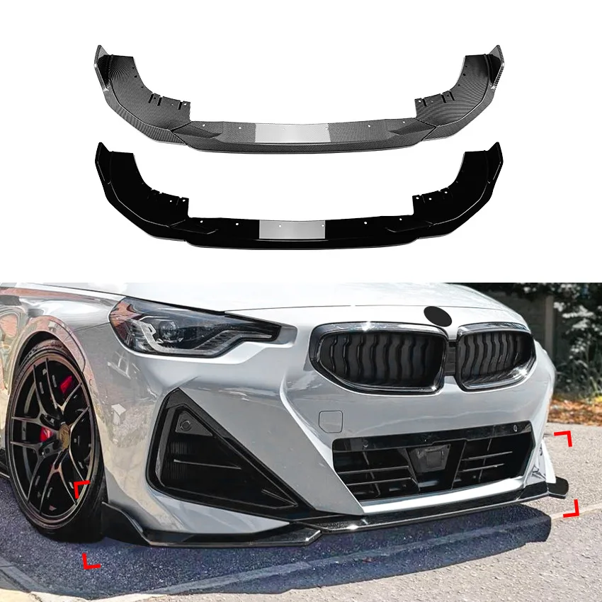 Vista frontal del parachoques SSTZHOU instalado en BMW G42