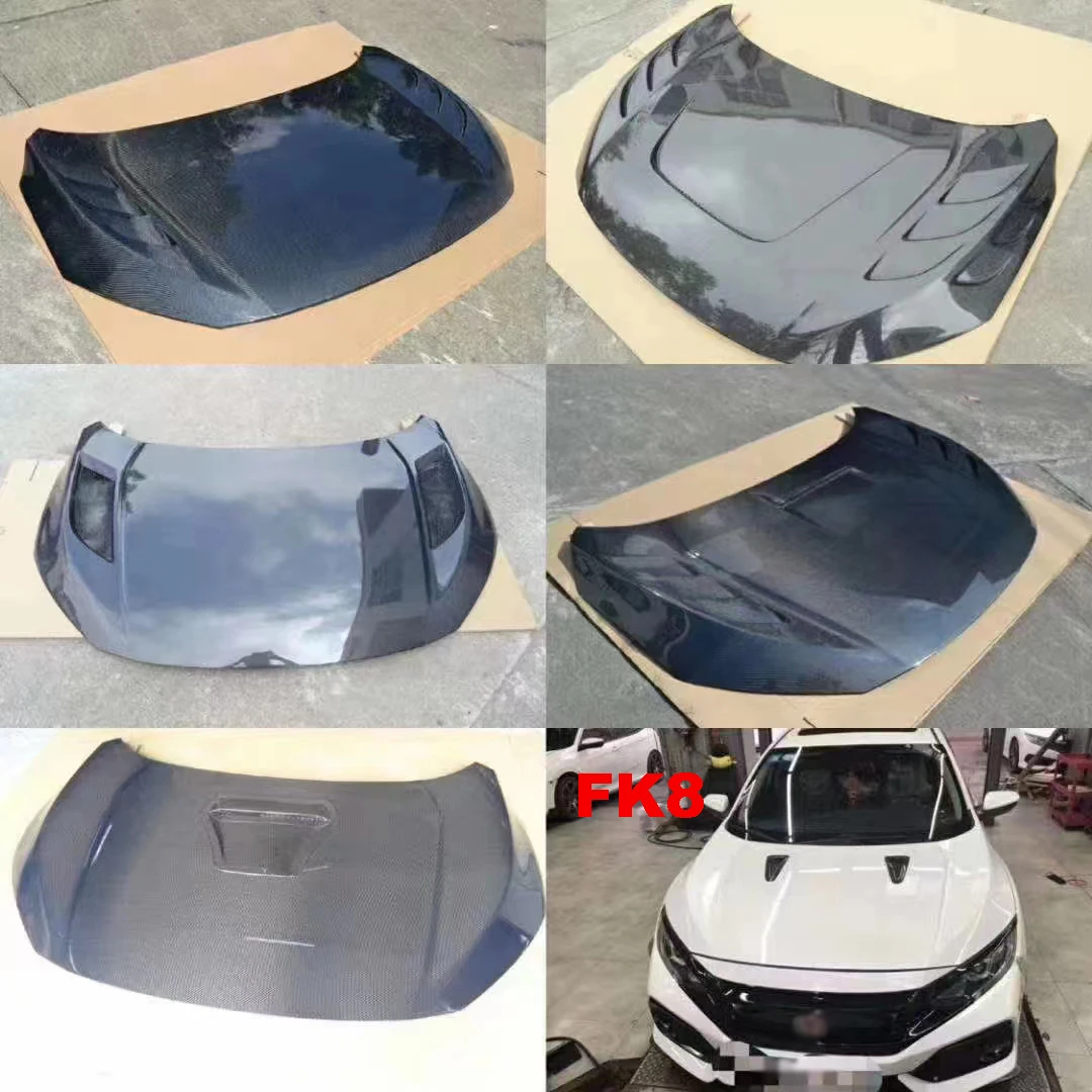 Capó fibra de carbono Honda Civic FK8 10ª generación 2016-2020 - imagen 5