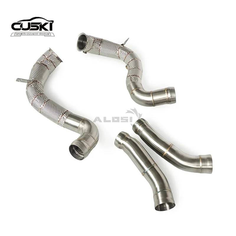 Bajante de escape acero inoxidable Mercedes C63 AMG W205 4.0