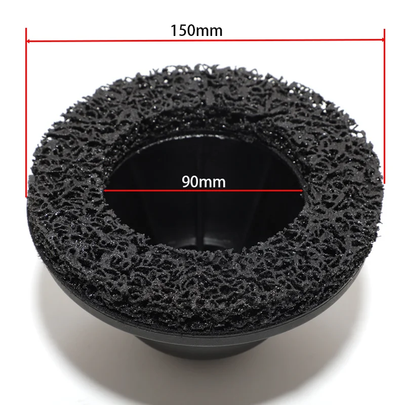 Cepillo limpiabujes de rueda 150 mm para taladro - imagen 2