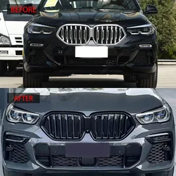 Parrilla riñón negra brillante BMW X6 F96 G06 2019-2023
