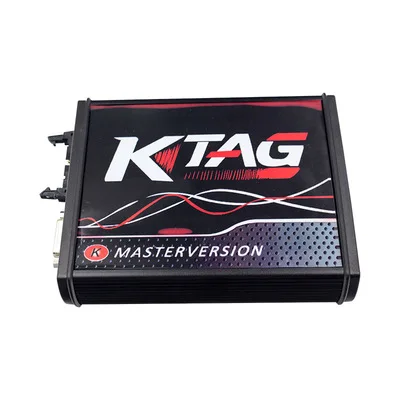 Detalle del PCB rojo KTAG V7.020