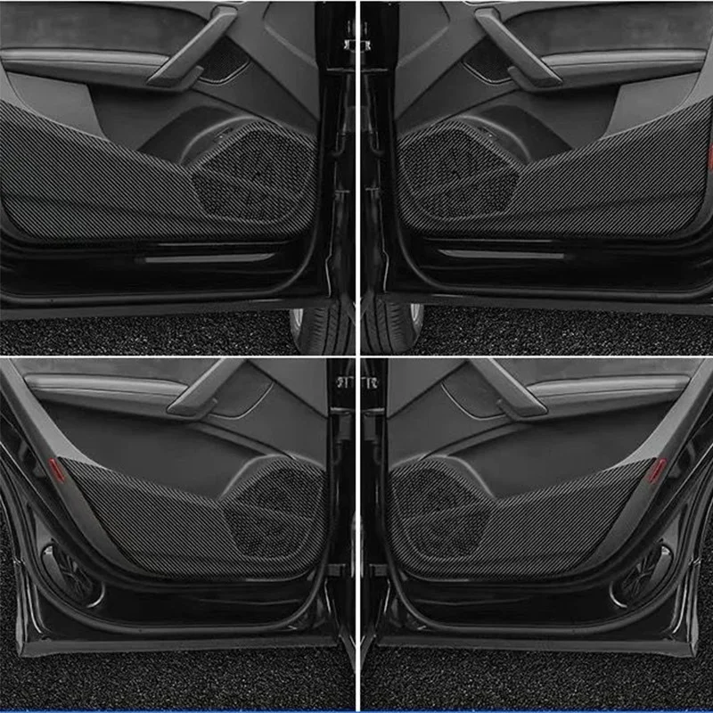 4 Uds. Adecuado para Audi A6l protección de puerta de coche almohadilla de protección de puerta pegatina accesorios interiores