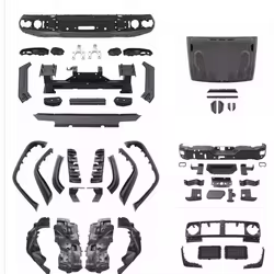 Máscara de parrilla para parachoques delantero y trasero, capó de motor, falda lateral tipo ceja, conjunto de marco de lámpara antiniebla para tanque 300, accesorios para automóviles
