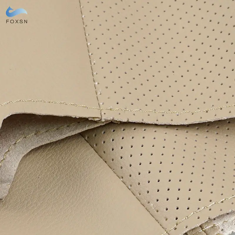 Protector de volante microfibra perforada beige Fiat 500 - imagen 3