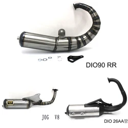 Sistema de escape completo V8 para moto Jog, Dio, BWS y ZX