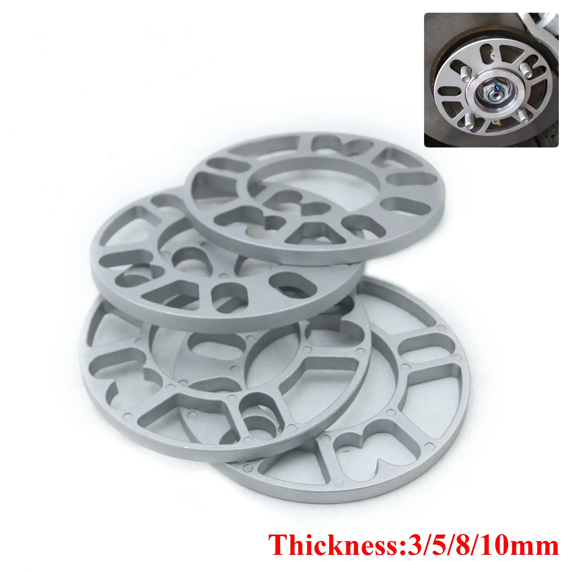 Separadores de rueda universales de aluminio 3-10 mm, 4x100/5x120 - imagen 2