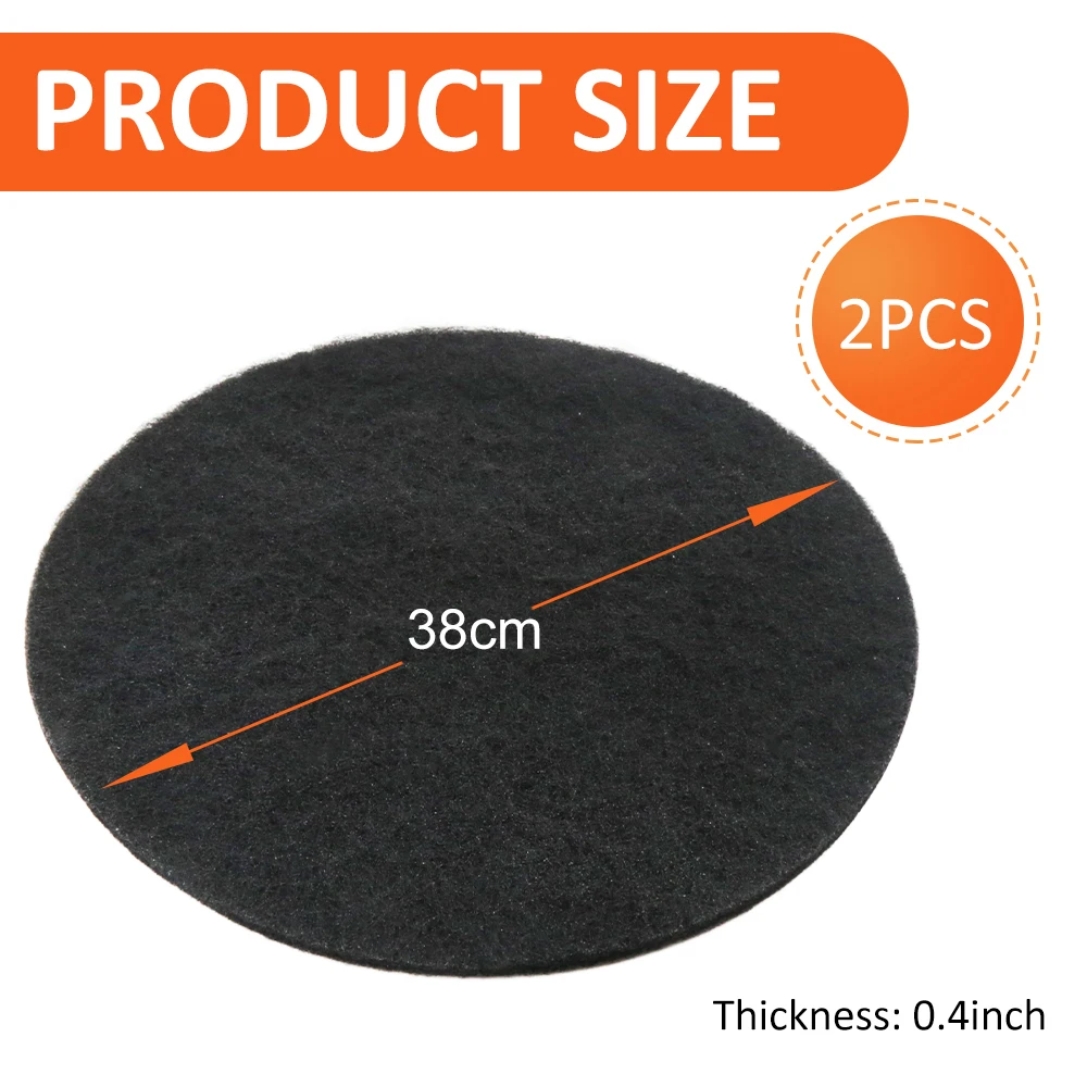 38cm Oil Drain Splash Pad, 2 Pcs No Splatter Pad Round Pad for Car Changing Oil Transmission Drain Pan - imagen 3