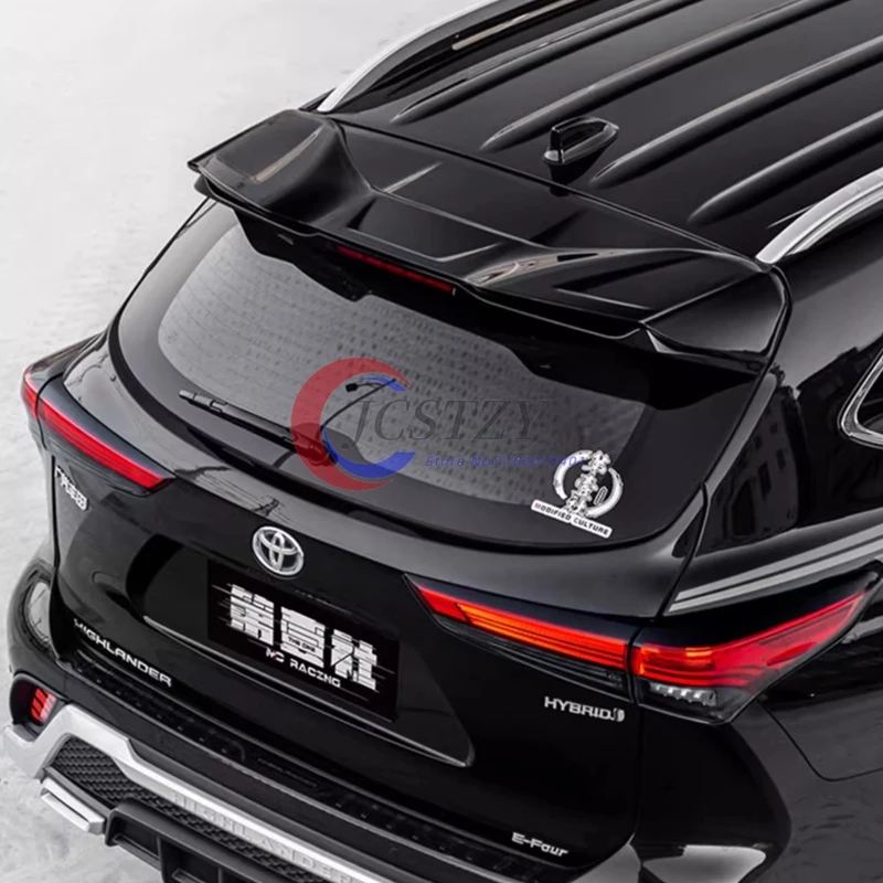 Alerón trasero Toyota Highlander IV 2021-2024 efecto fibra de carbono