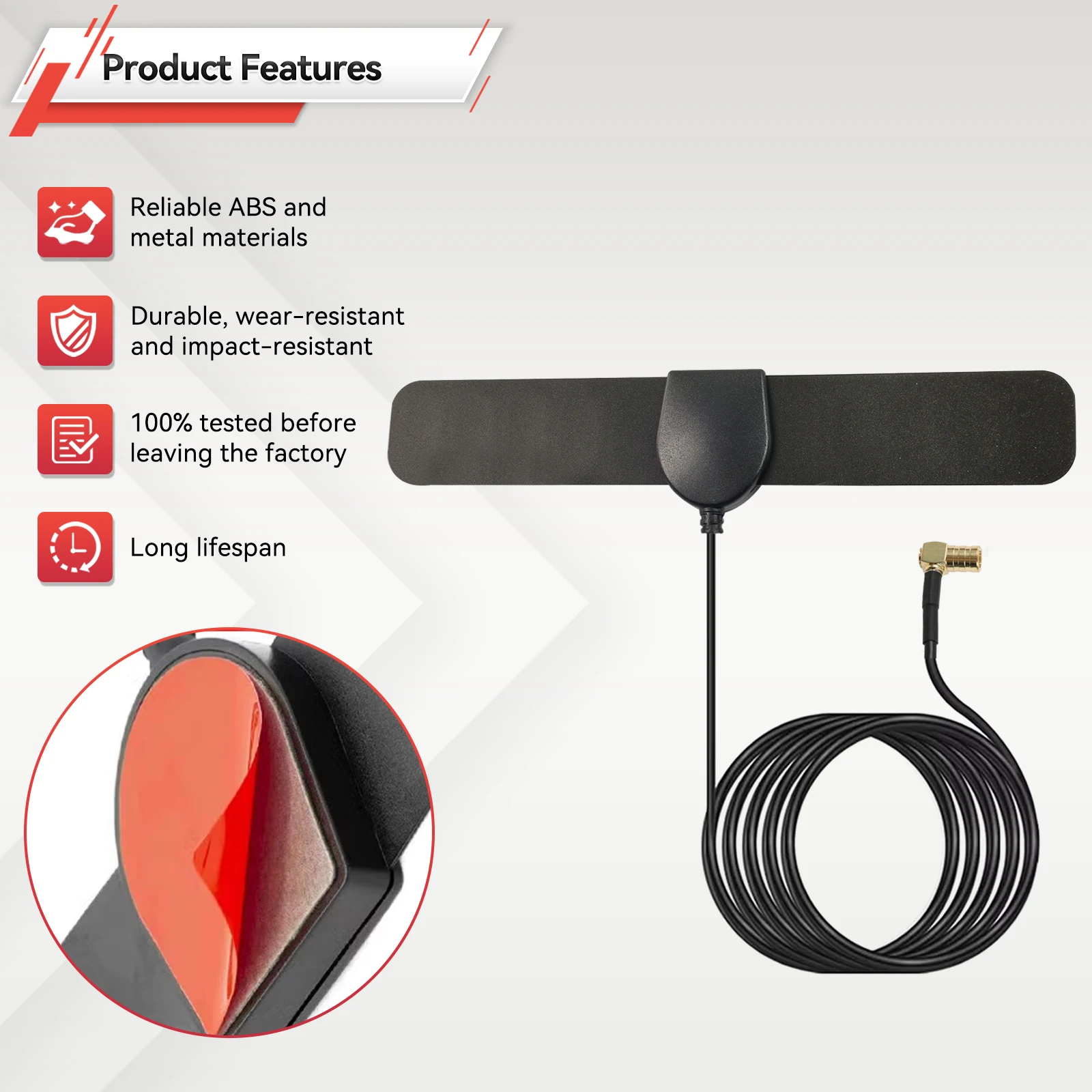 Antena DAB+ FM coche amplificada Plug & Play – JVC Kenwood Sony Alpine - imagen 5