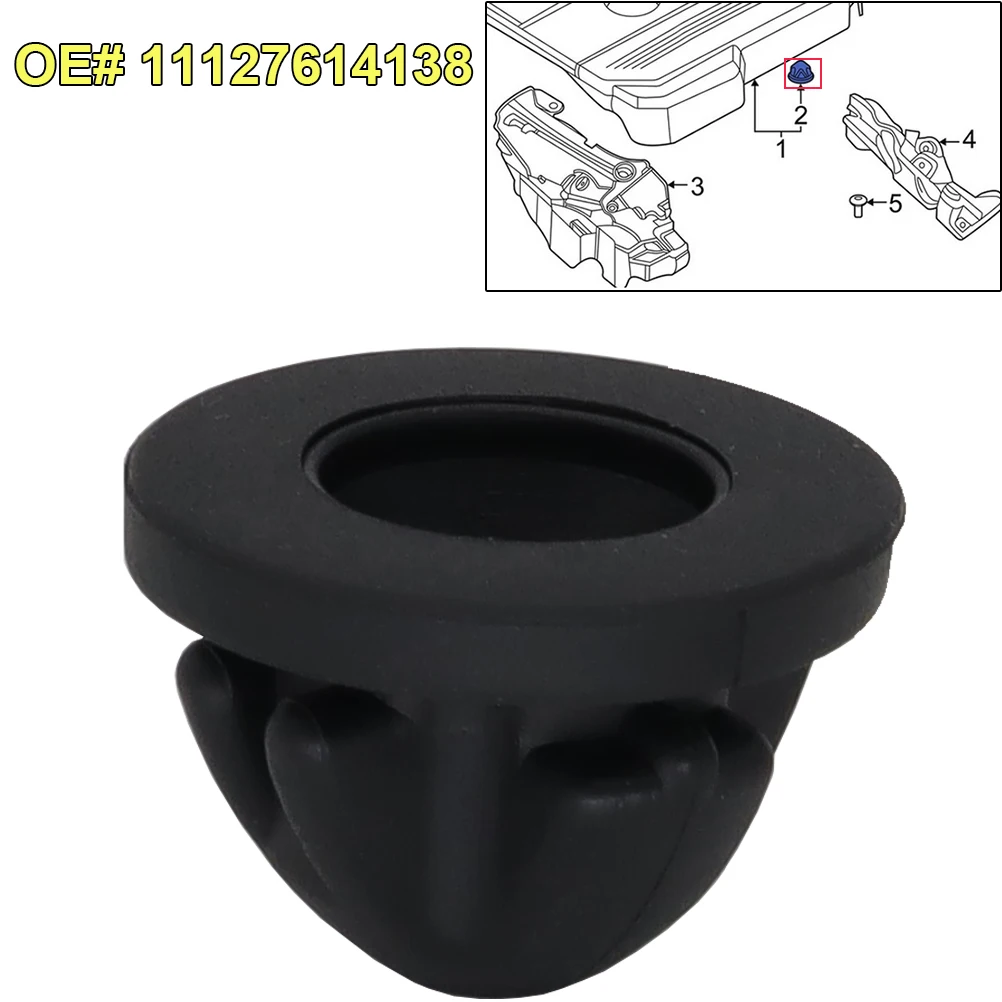 BMW OEM 11127614138 arandelas de goma cubierta motor Serie 1-7 - imagen 5