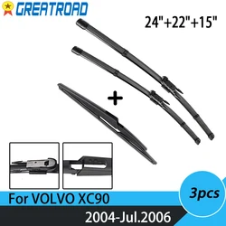 Escobillas limpiaparabrisas Volvo XC90 2004-2007 delanteras y traseras
