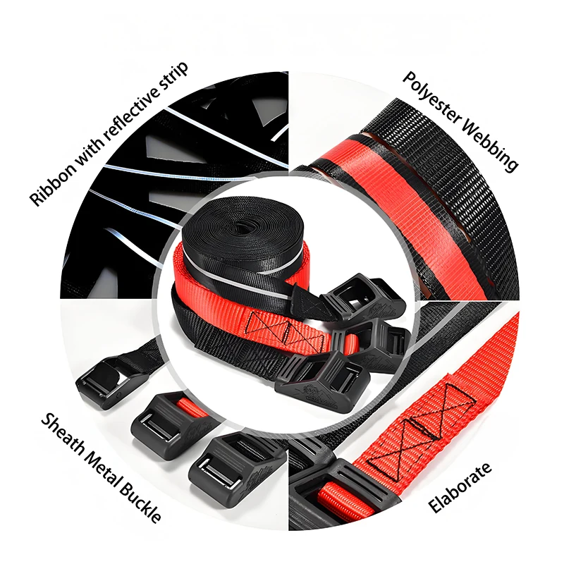 Correas de sujeción con tensor para portaequipajes y carga techo - imagen 4