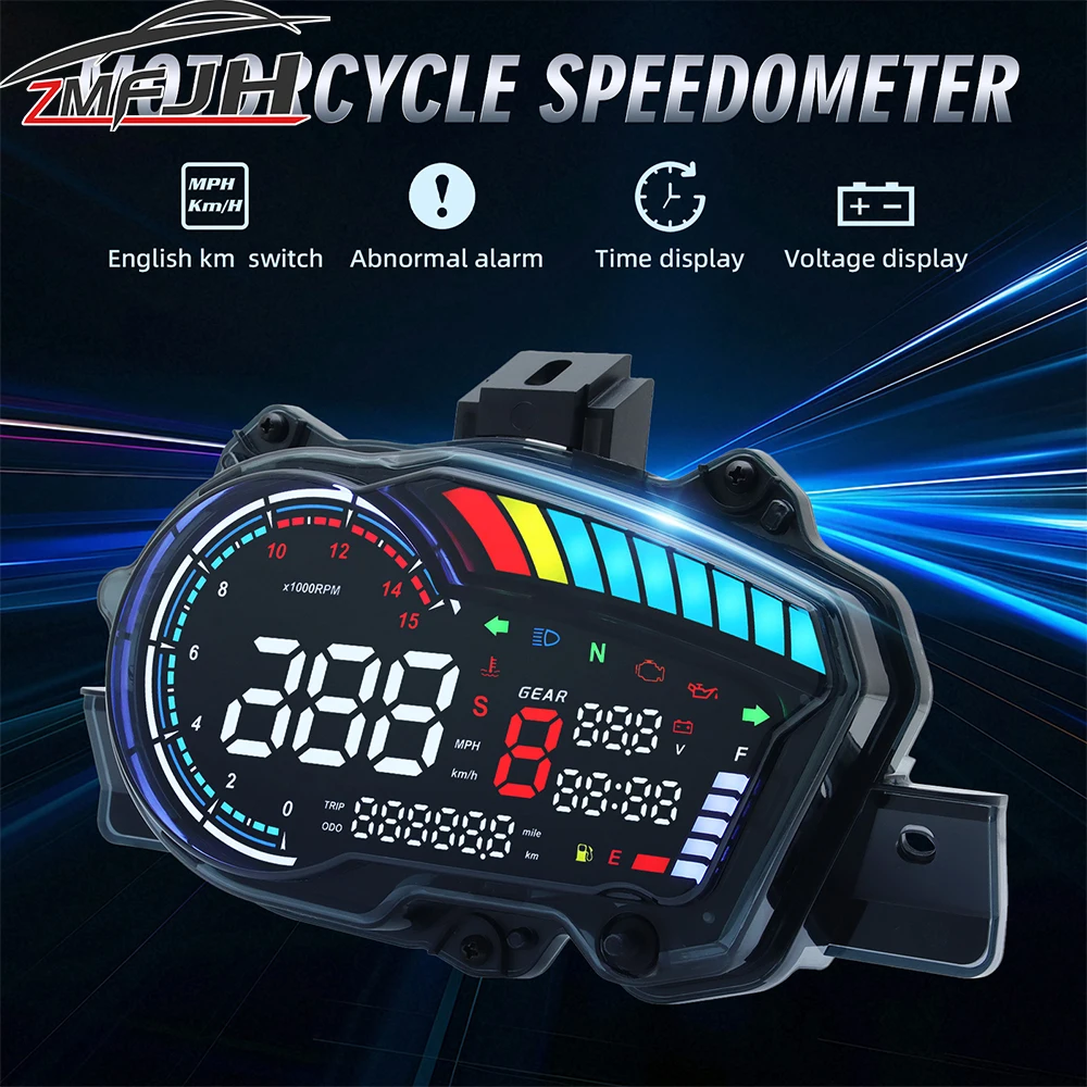 Tacómetro digital LED con velocímetro RPM – YAMAHA Y15 V1