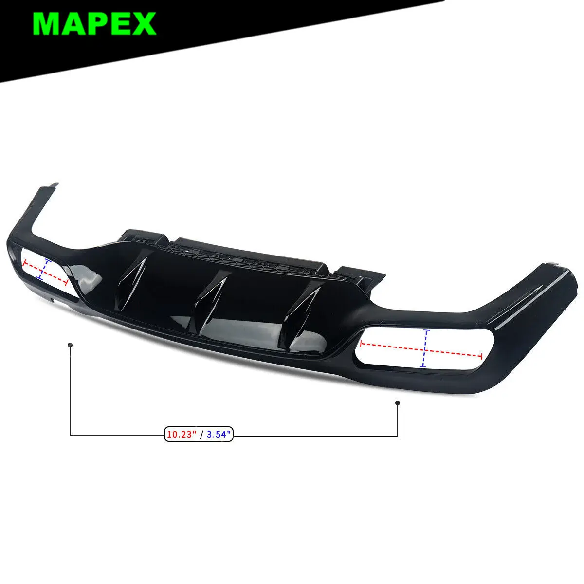 Difusor de parachoques trasero negro brillante, labio para Mercedes Benz W213 2016-2020, tipo AMG - imagen 4