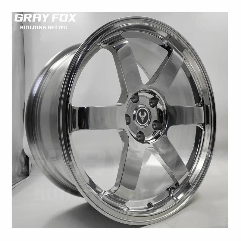 Volk TE37 cromada detalle