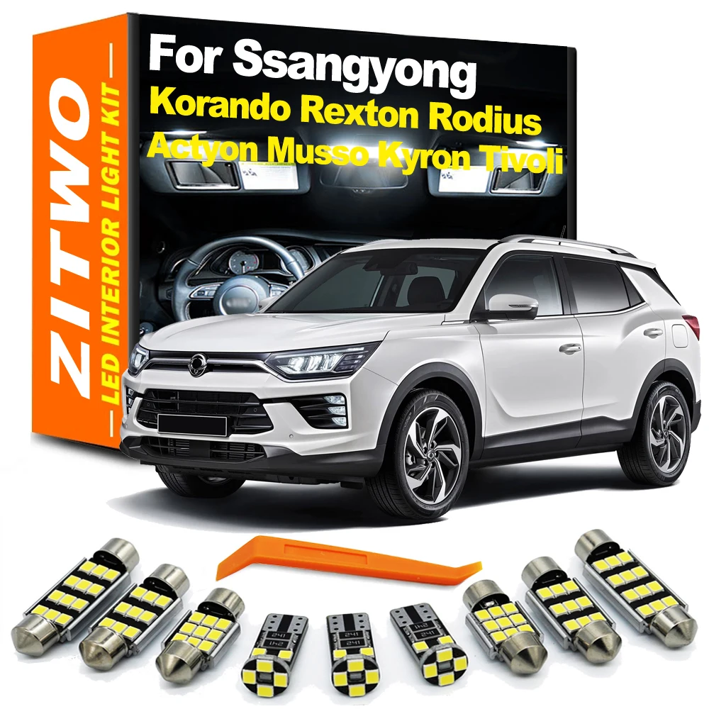 Kit iluminación LED interior ZITWO para SsangYong Korando Rexton Tivoli