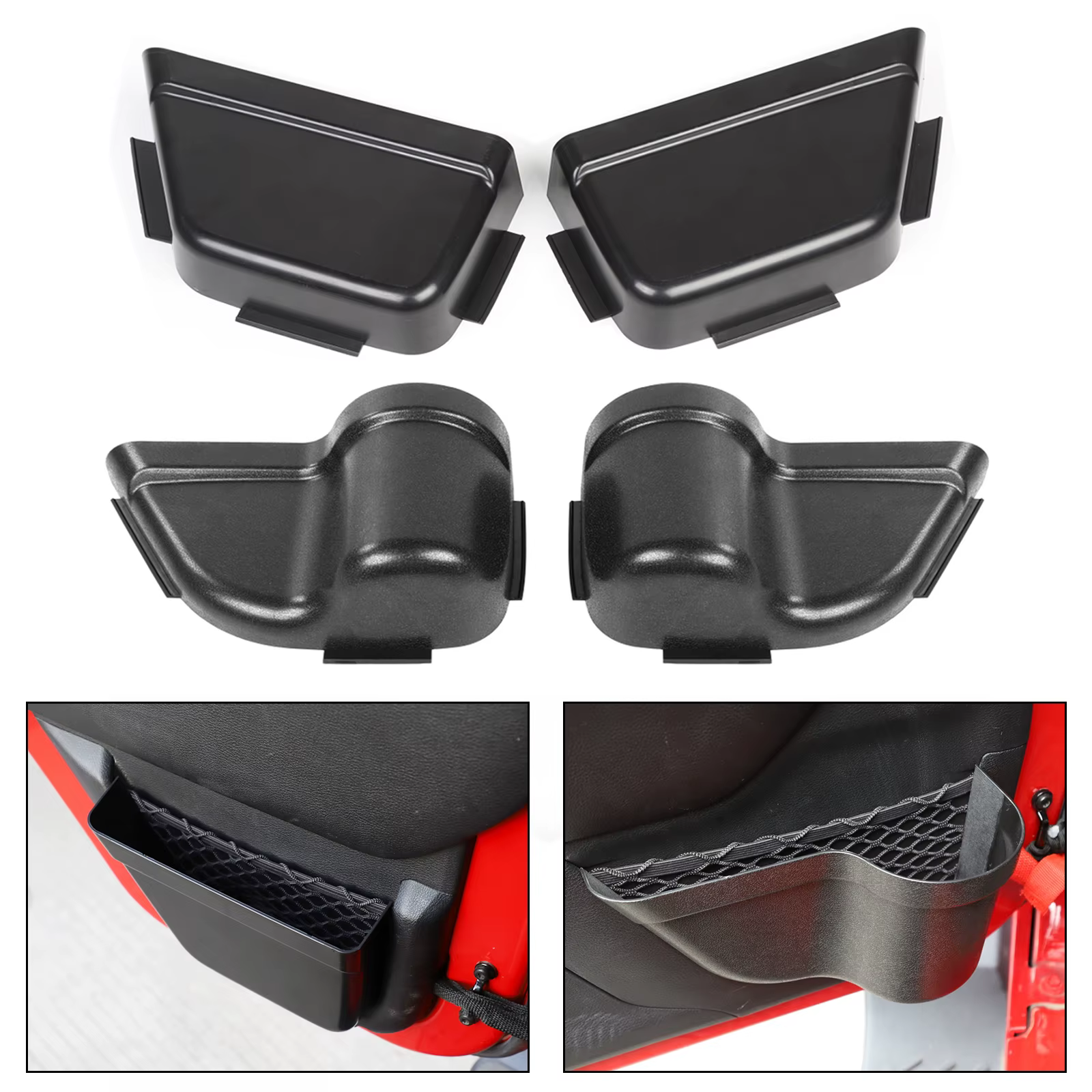 Red organizadora para bolsillo de puerta Jeep Wrangler JK 2011-2017
