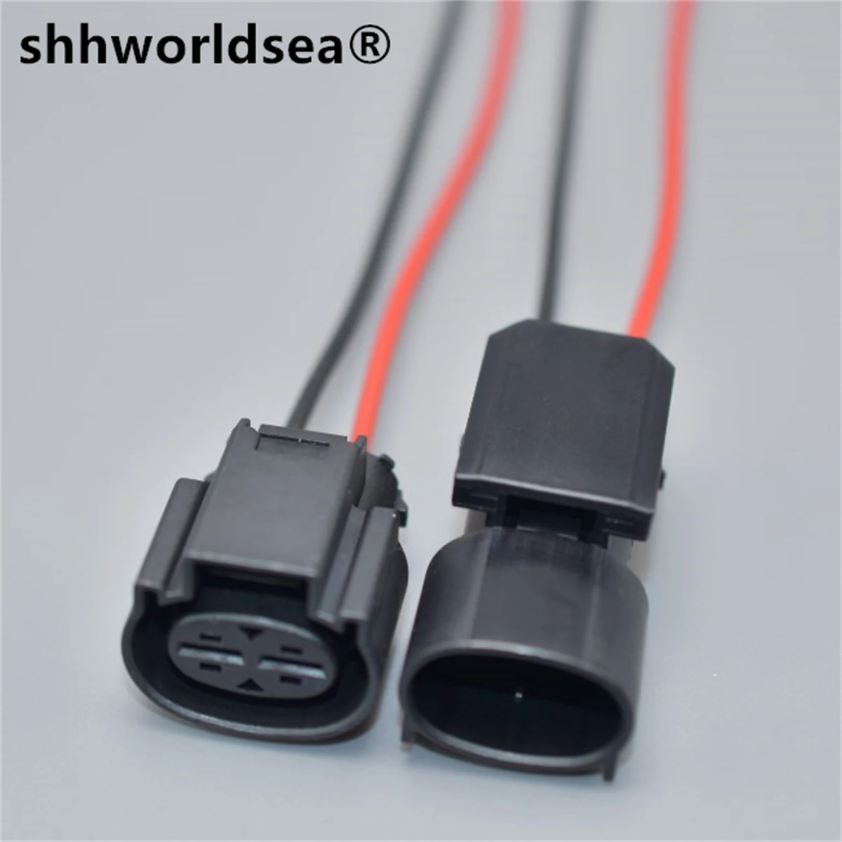Shhworldsea conector eléctrico doble pin hembra-macho - imagen 2