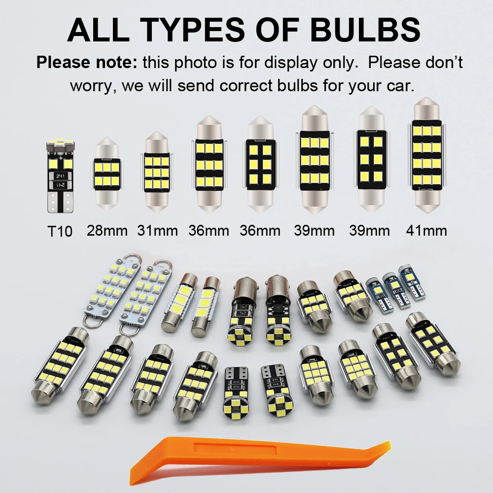 ZITWO-bombilla LED Canbus para coche, Kit de luz de 7 piezas sin Error, para techo Interior, mapa de equipaje, para Fiat Palio 2012, 2013, 2014, 2015, 2016, 2017, 2018, 2019 - imagen 3