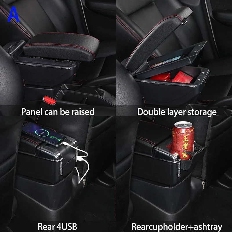 Para Hyundai I20 caja de reposabrazos de coche 2012 detalles de piezas interiores piezas de reequipamiento especiales caja de almacenamiento central accesorios de coche - imagen 4