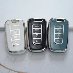 Funda TPU para llave Hyundai Tucson y Kia Sportage de 4 botones