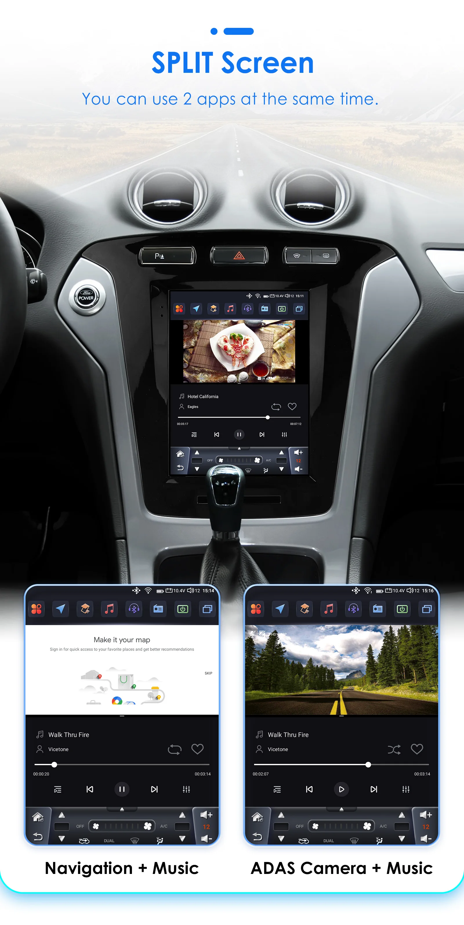 Pantalla dividida y PIP en radio Android