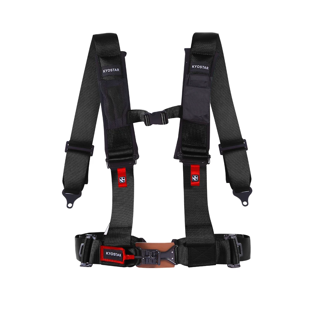 Arnés de seguridad 4 puntos con hombreras para Go Kart – hebilla acero - imagen 3