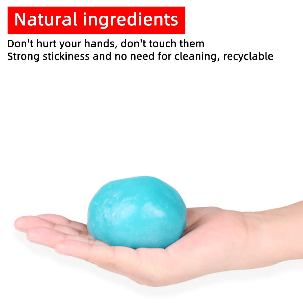 El Gel de limpieza para detalles de coche se puede reutilizar, herramienta multiusos para quitar el polvo y limpiar el barro, herramienta de eliminación de polvo de alta viscosidad - imagen 2