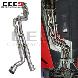 Escape medio SS304 Cees para BMW M2 Competition F87 – Tubo resonado
