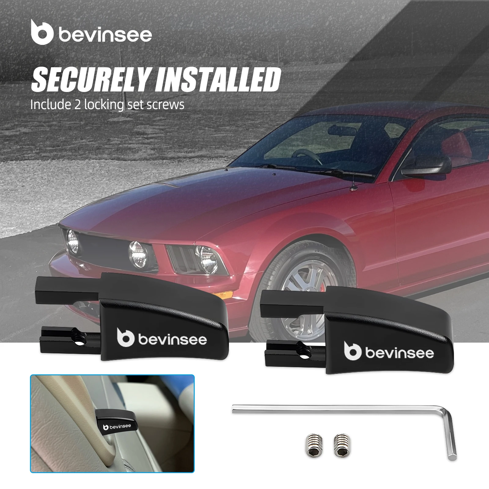 BEVINSEE 5R3Z-6362762-AAC, mando de liberación de asiento Ford Mustang - imagen 5