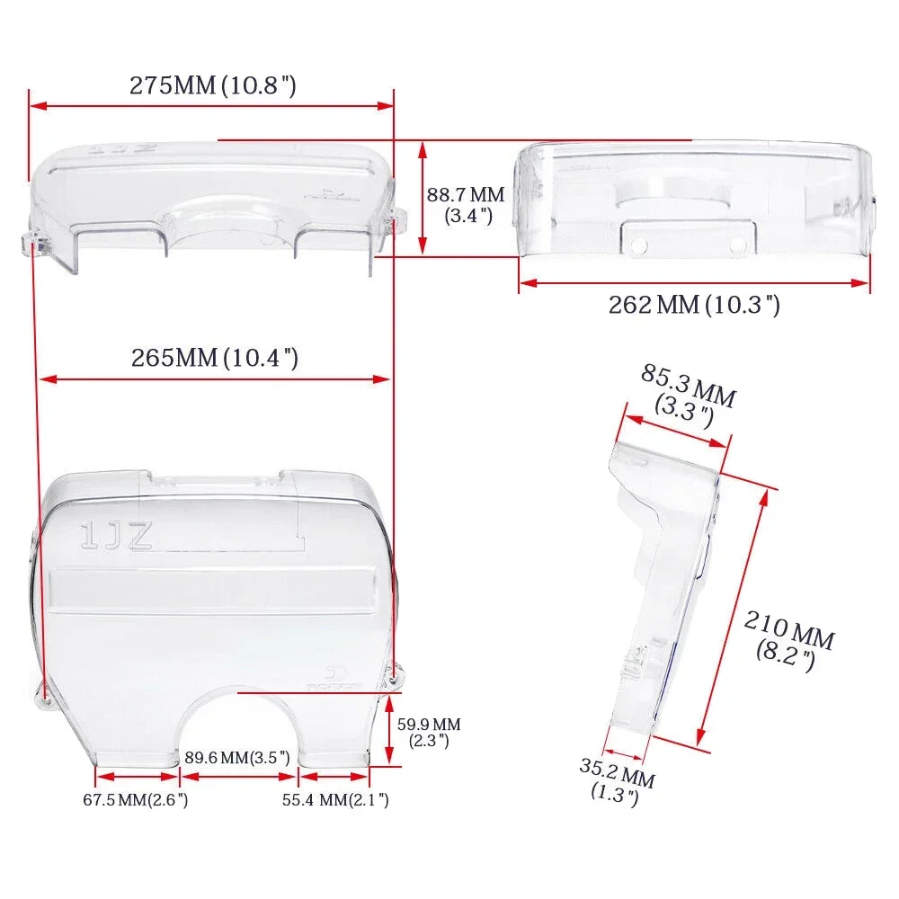 Tapa transparente de distribución Toyota Cresta JZX91 1JZ - imagen 5