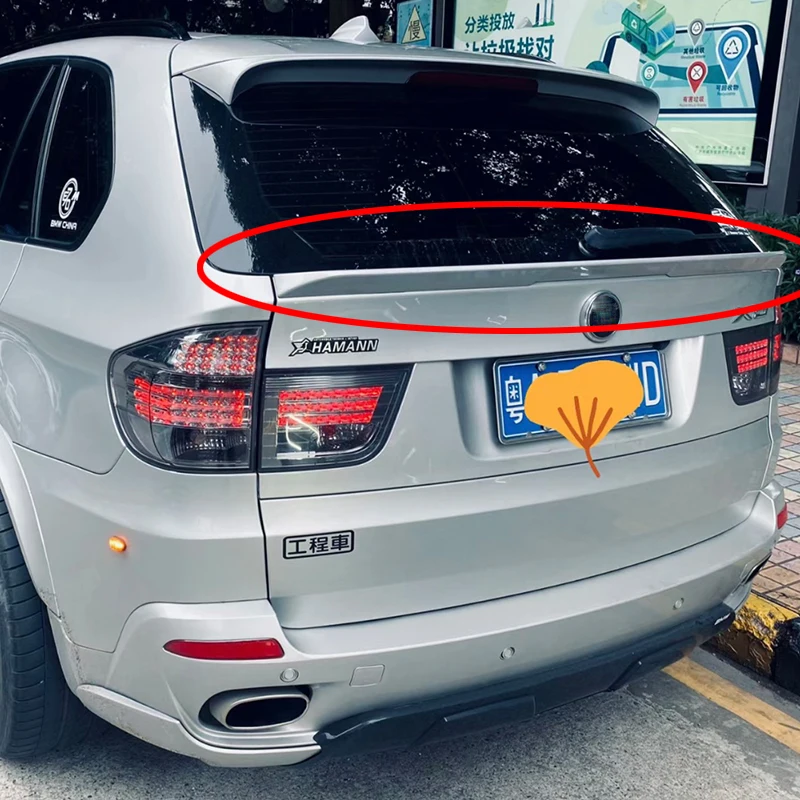Alerón carbono BMW X5 E70 con tapa maletero negro 2006-2013