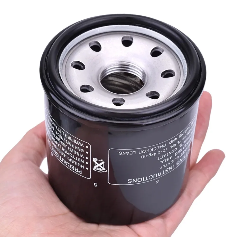 Detalle del filtro de aceite para moto