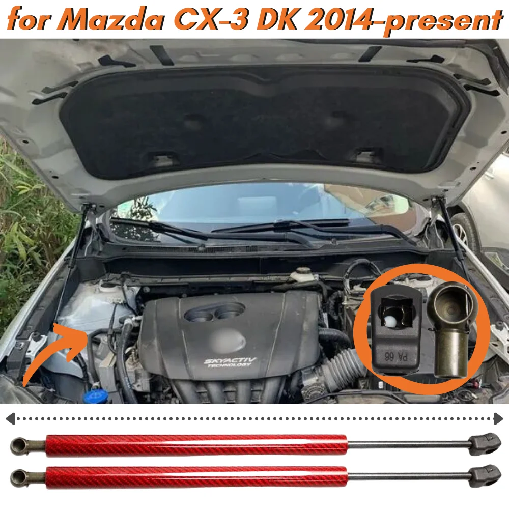 Kit resortes gas capó Mazda CX-3 – amortiguador capó 2014-2024