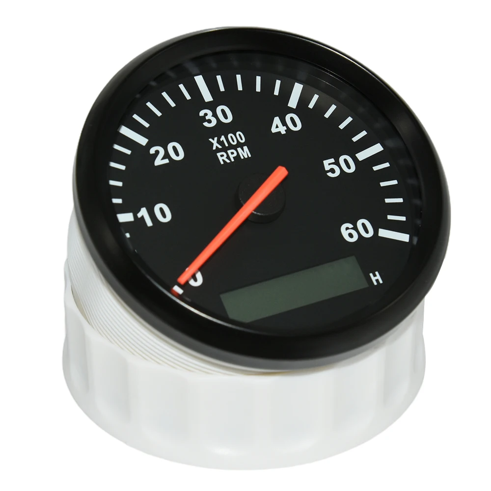 Tacómetro digital 85mm LCD con cuentahoras RPM - coche y barco - imagen 4