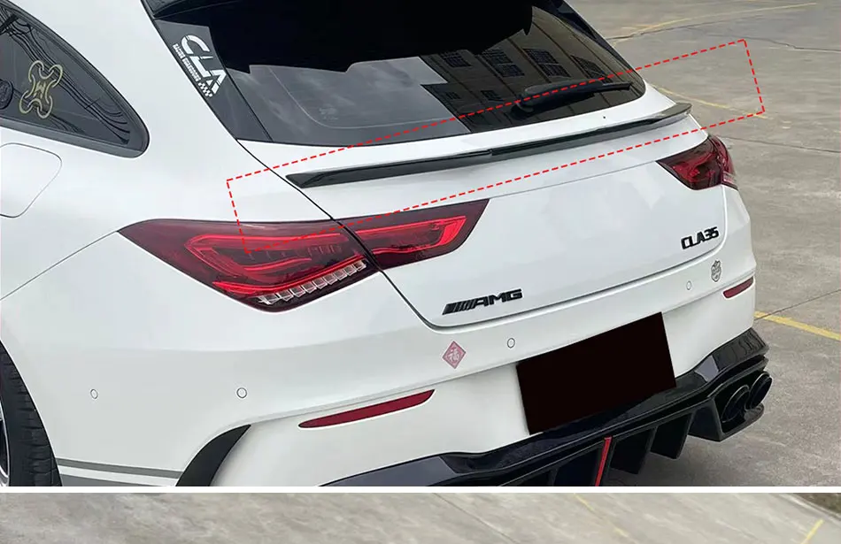 Alerón trasero negro para Mercedes-Benz CLA X118