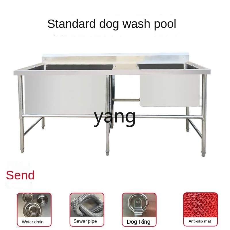 Vista de la bañera para perros