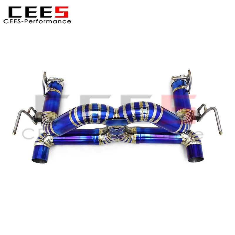 Tubo de escape CEES Catback para Ferrari 488 3,9 T 2015-2019 sistema de escape de ajuste recto de tubo X de carrera de escape de alto rendimiento - imagen 4