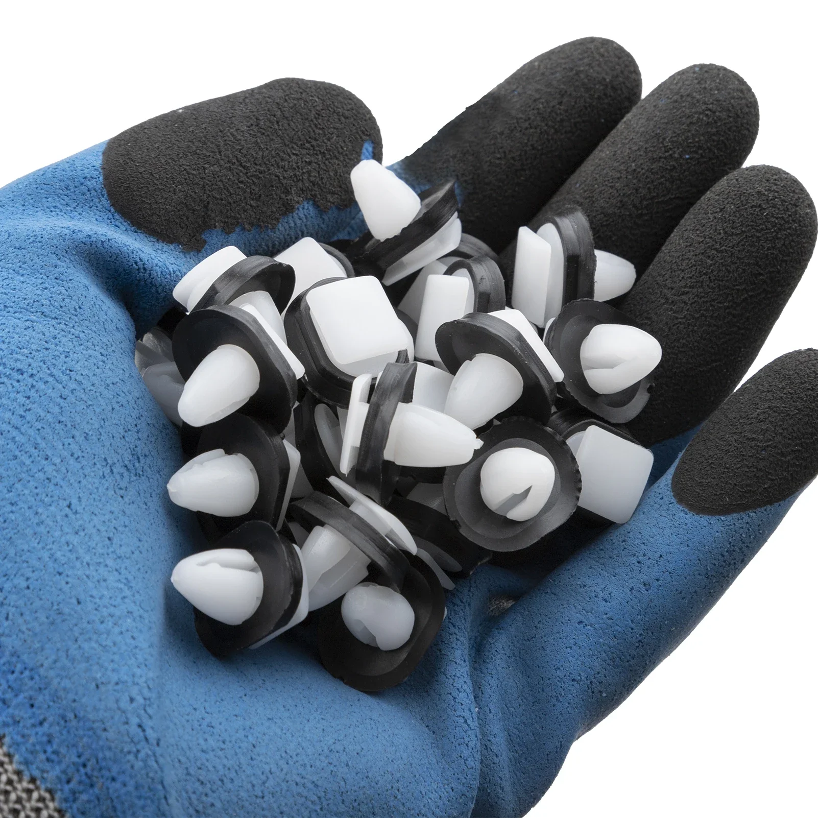 50 Uds. Clips de ajuste de puerta inferior de moldura lateral Exterior de relé aptos para Citroen JUMPER Fiat Ducato Peugeot Boxer