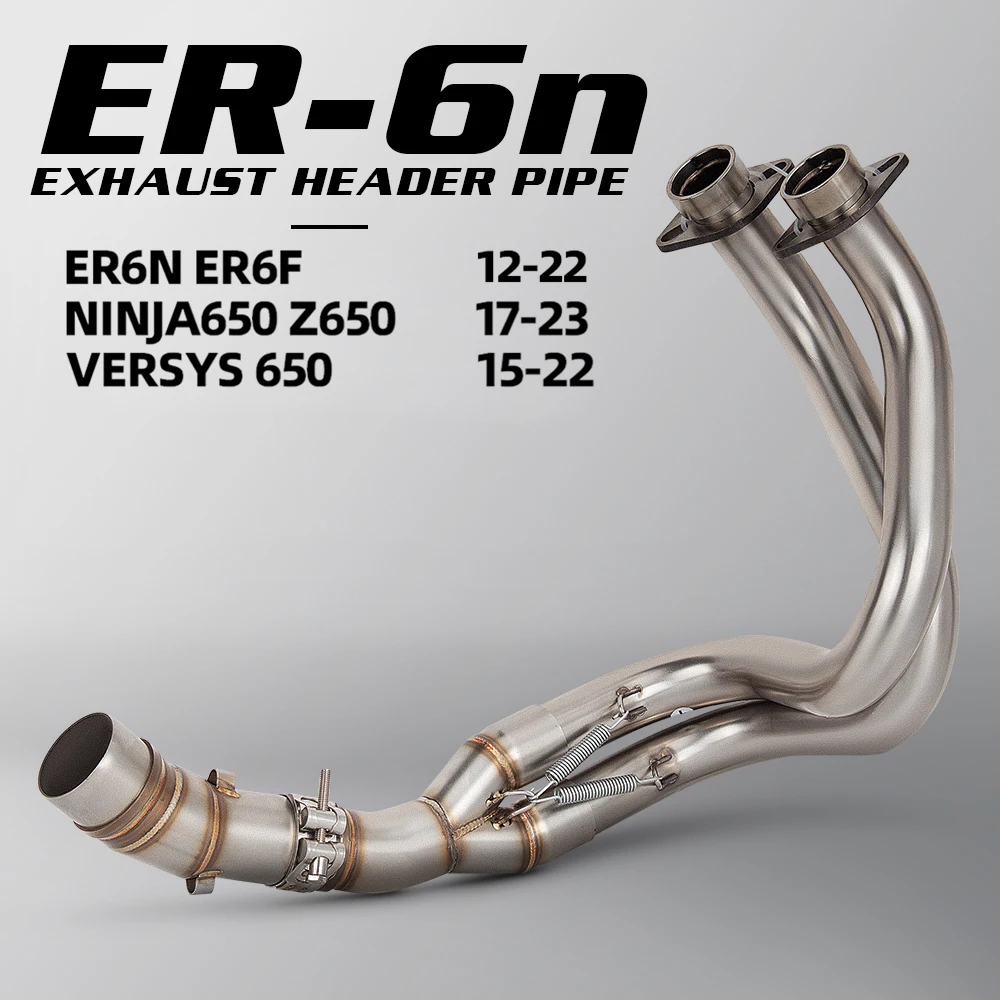 Colector escape inoxidable Kawasaki ER6N Ninja 650 Z650 Versys 650