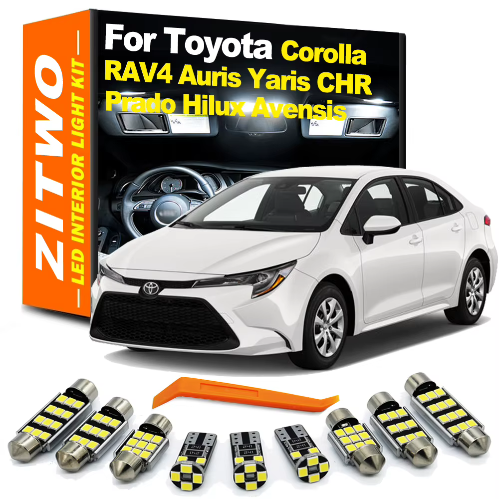 LED interior ZITWO para Toyota Corolla, RAV4, C-HR, Avensis y Yaris
