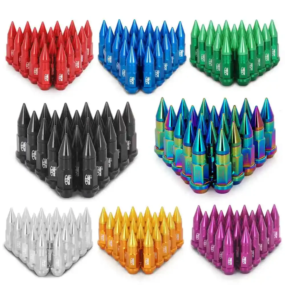 20 unids/set Blox Racing Jdm estilo 50MM tuercas de sintonizador extendidas de aluminio con punta para llantas de ruedas M12X1.25/M12X1.5 BLOX750DJT - imagen 4