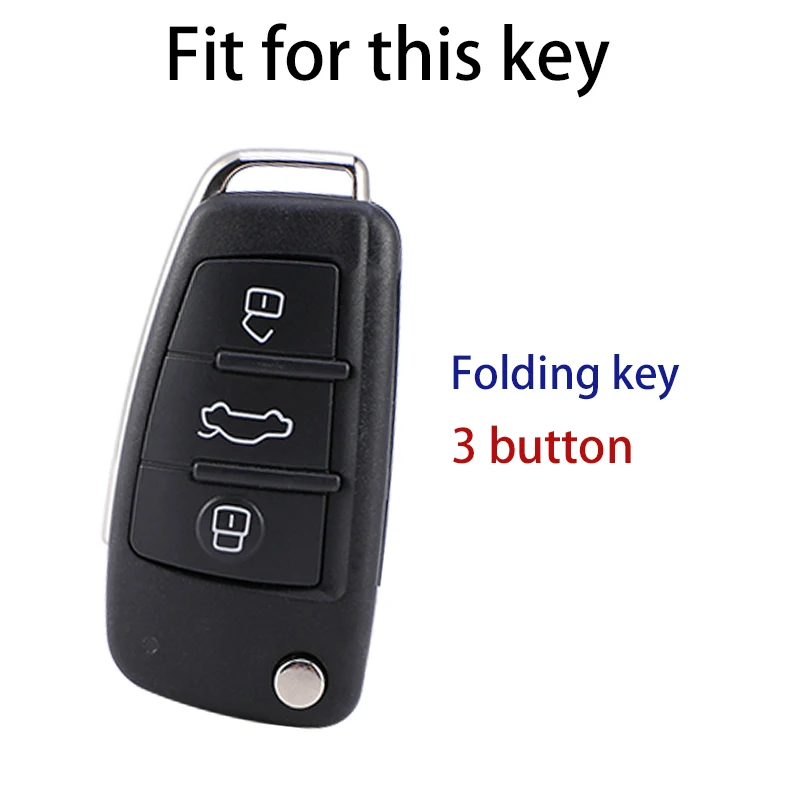 Funda TPU para llave Audi con tapa - A3/A4/A6/TT/Q3/Q7 para coche - imagen 2