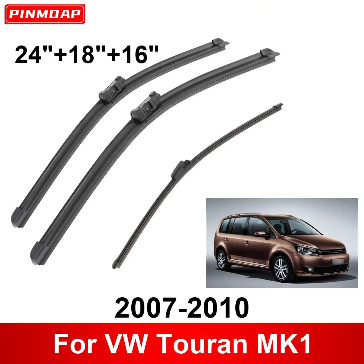 Escobillas limpiaparabrisas VW Touran MK1 delanteras y traseras