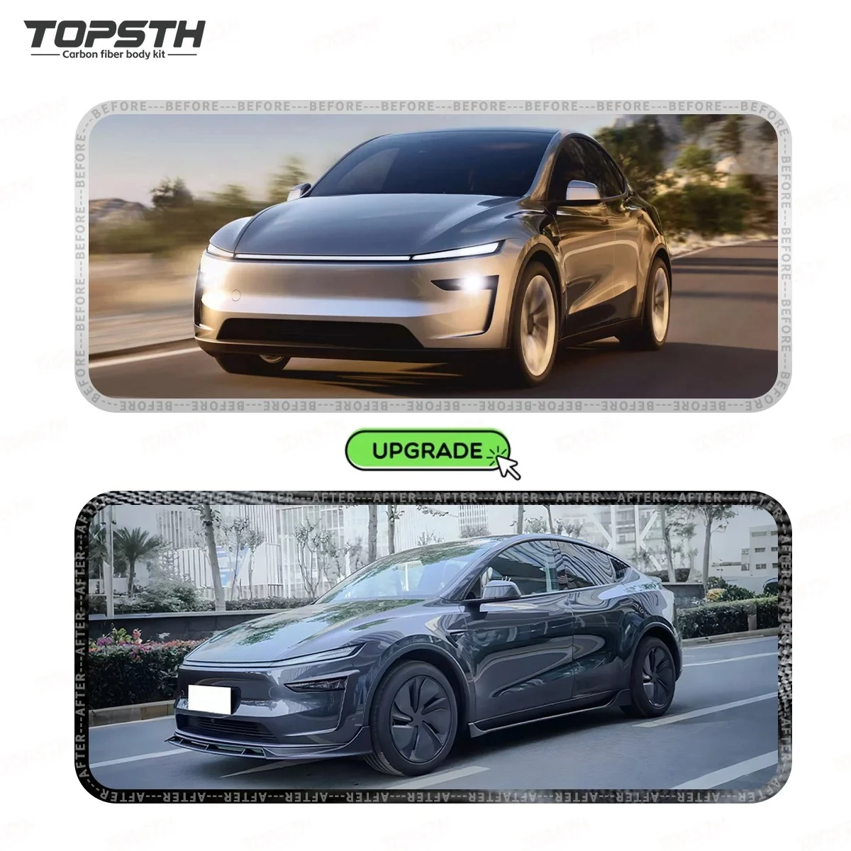 Kit carrocería deportivo Tesla Model Y Juniper: parachoques y difusor - imagen 3