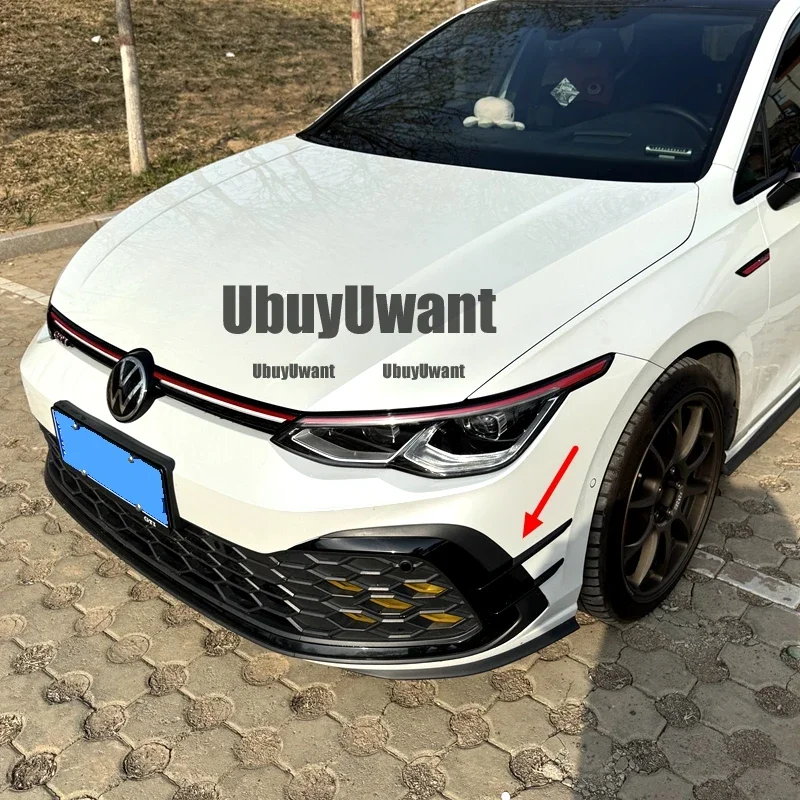 Kit carrocería Golf 8 GTI MK8 – canard y divisor aerodinámico negro brillante - imagen 5