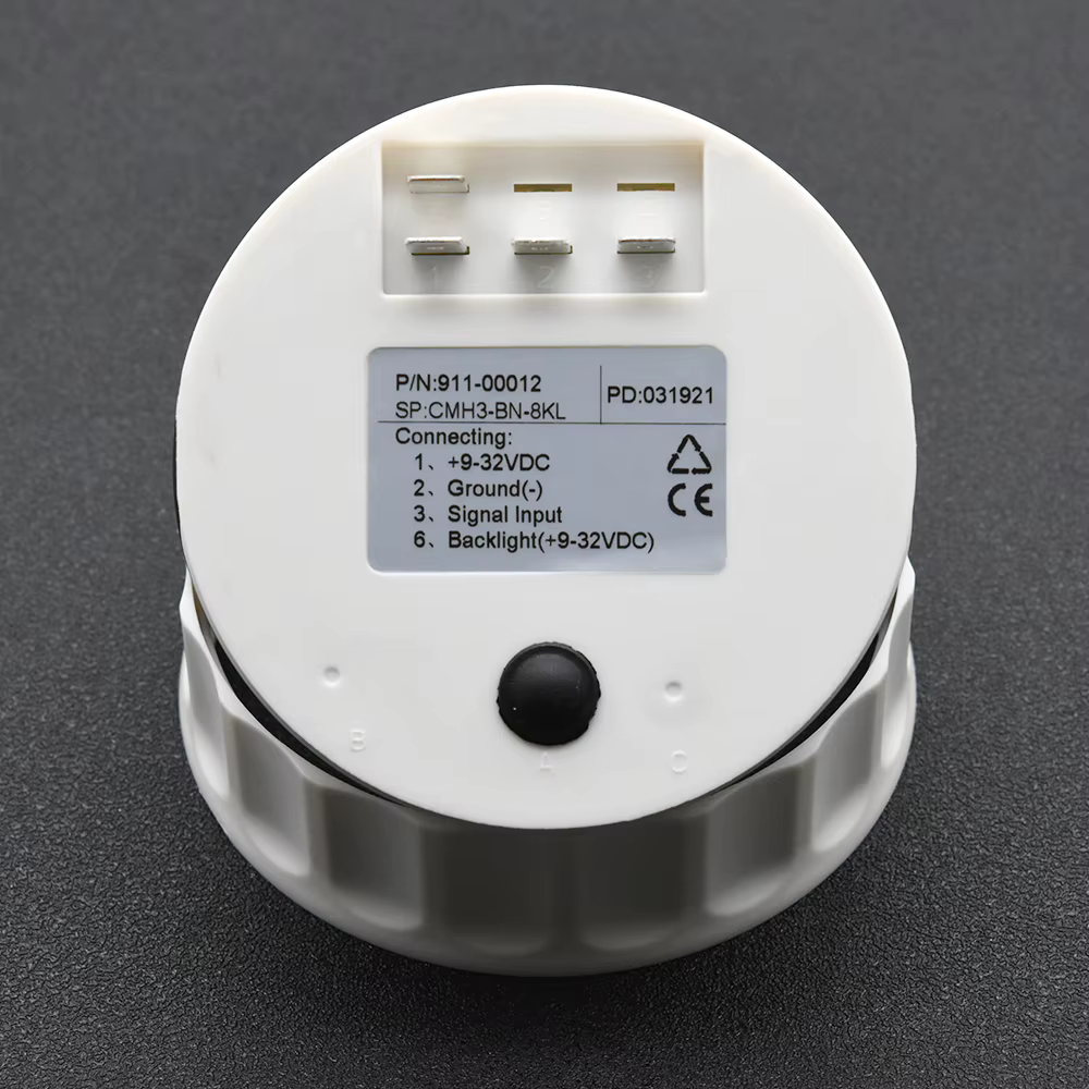 Tacómetro LED 85 mm, 4.000 rpm, luz roja para coche y barco - imagen 5