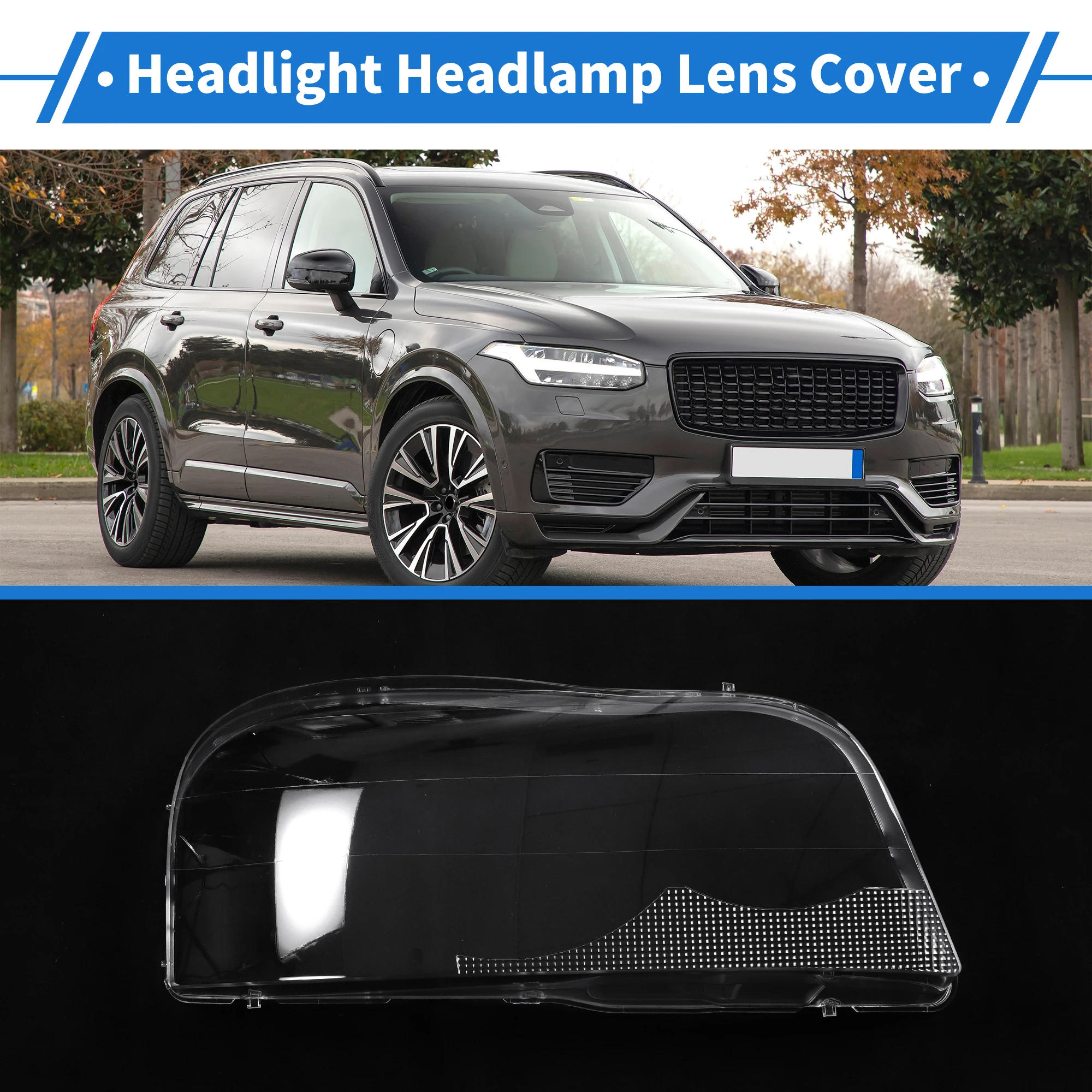 Cubierta faro derecho UXCELL transparente – Volvo XC90 2004-2013 - imagen 2